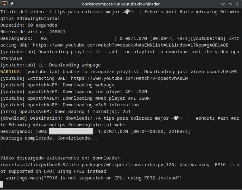 transcriptor de discord